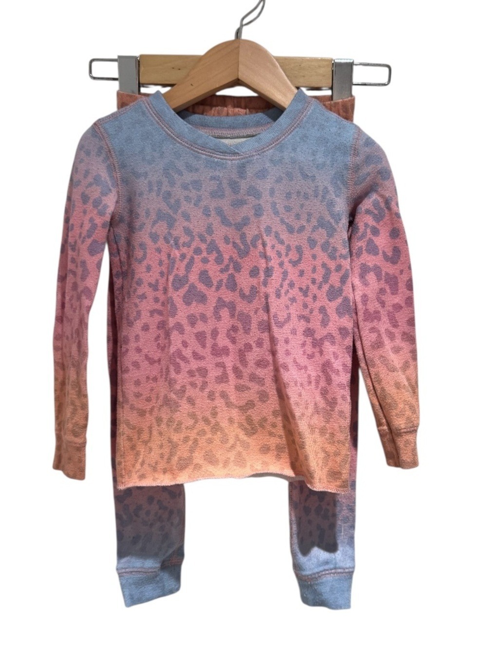 PJ SALVAGE ombré animal print pyjama set - size 3T
